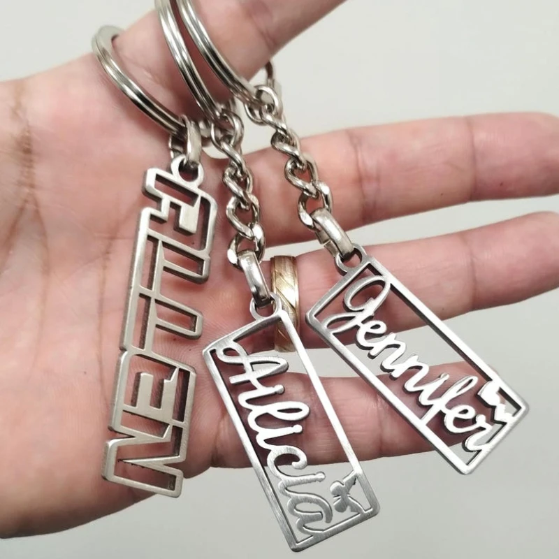 Gift for Him Personalized Name Keychain Durable Stainless Steel Custom Keytag Father's Day Gift
Gift for Him Personalized Name Keychain Durable Stainless Steel Custom Keytag Father's Day Gift
