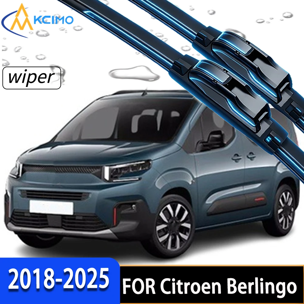 Durable Rubber Front Windscreen Wiper Blades, Stable Performance Under All Weather Conditions for Citroen Berlingo 2018-2025
Durable Rubber Front Windscreen Wiper Blades, Stable Performance Under All Weather Conditions for Citroen Berlingo 2018-2025