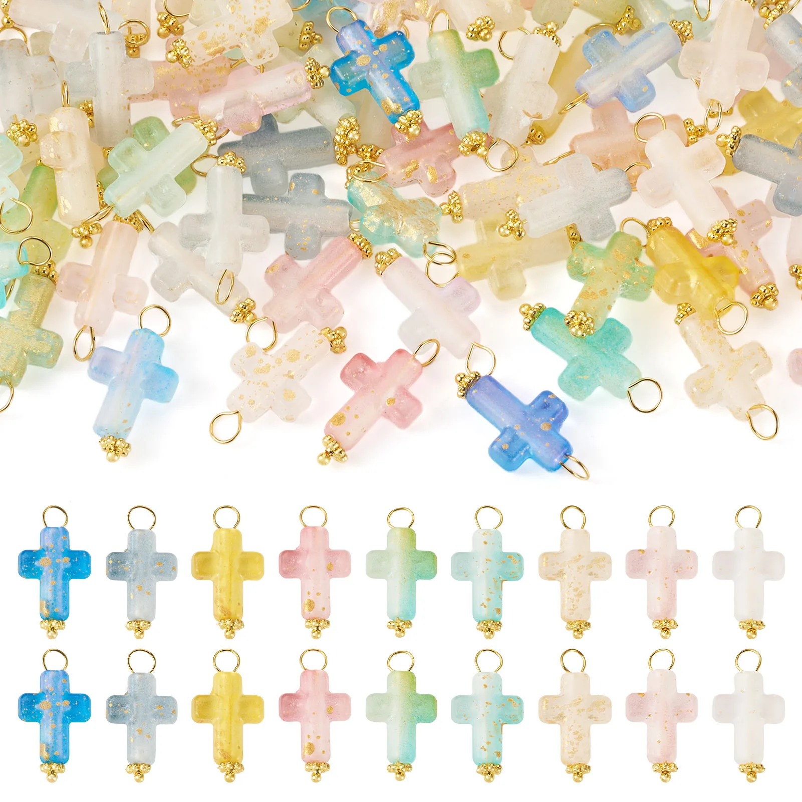 1 Set Gradient Color Cross Transparent Acrylic Pendants Charms For Handmade Bracelet Necklace Earring Crafts Accessories
1 Set Gradient Color Cross Transparent Acrylic Pendants Charms For Handmade Bracelet Necklace Earring Crafts Accessories