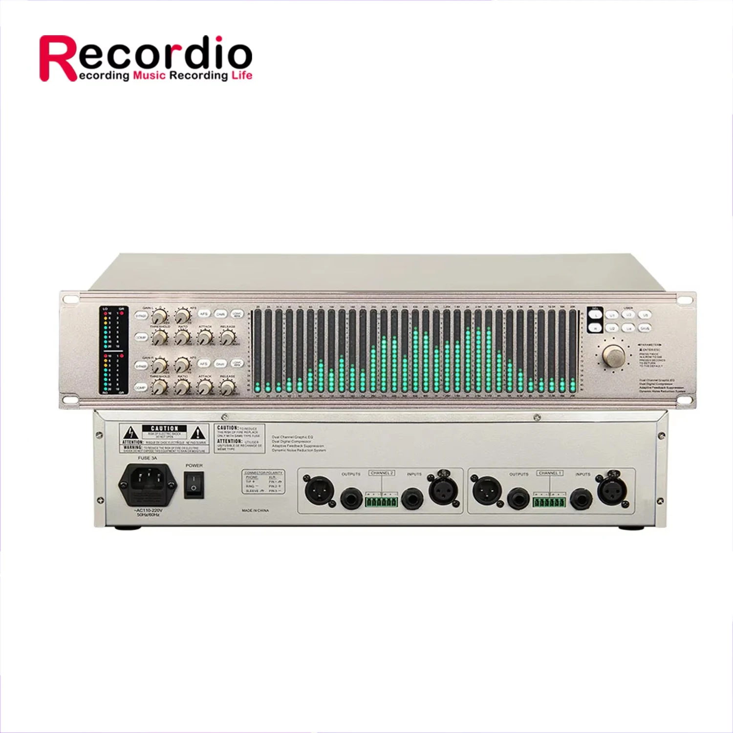 GAX-PQ2231 31 Dual Channel Digital Audio Graphic Equalizer Crossover Audio Processor 2U for Stage Concert
GAX-PQ2231 31 Dual Channel Digital Audio Graphic Equalizer Crossover Audio Processor 2U for Stage Concert