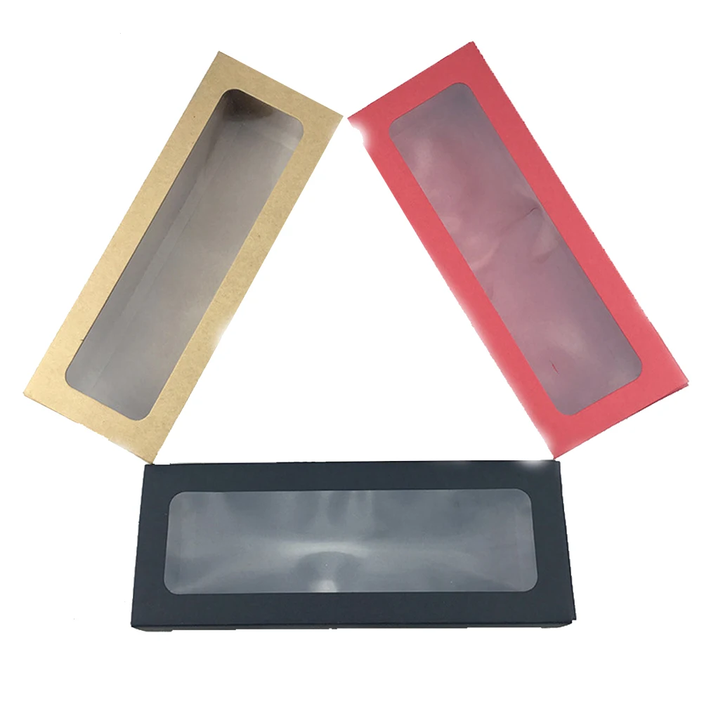 10PCS Clear PVC Window Roll Paper Boxes Rectanglar Long Cake Dessert Boxes Baking Packing Boxes (Black)
10PCS Clear PVC Window Roll Paper Boxes Rectanglar Long Cake Dessert Boxes Baking Packing Boxes (Black)