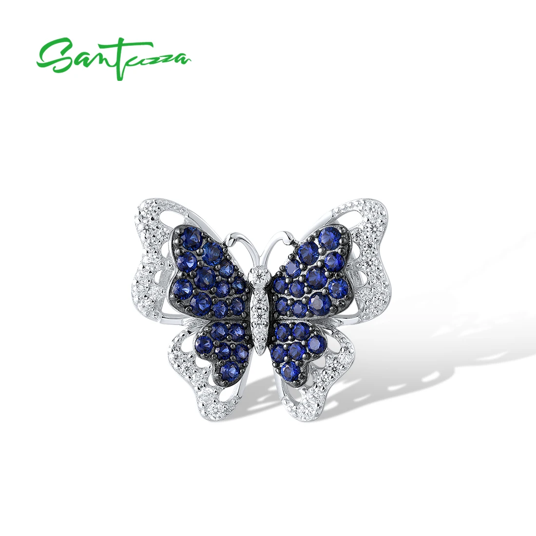 SANTUZZA 925 Sterling Silver Pendant For Women Sparkling White CZ & Created Sapphire Glamorous Butterfly Delicate Fine Jewelry
SANTUZZA 925 Sterling Silver Pendant For Women Sparkling White CZ & Created Sapphire Glamorous Butterfly Delicate Fine Jewelry