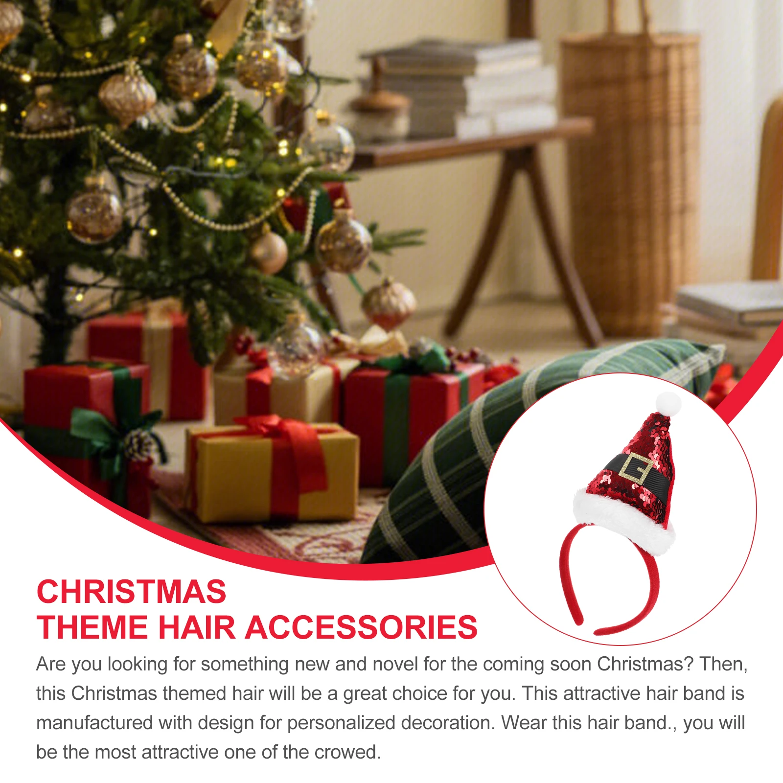 2Pcs Hair Lightweight NonFading Women Hat B Reusable Headwear Christmas Headdress for Party Carnival Christmas
2Pcs Hair Lightweight NonFading Women Hat B Reusable Headwear Christmas Headdress for Party Carnival Christmas