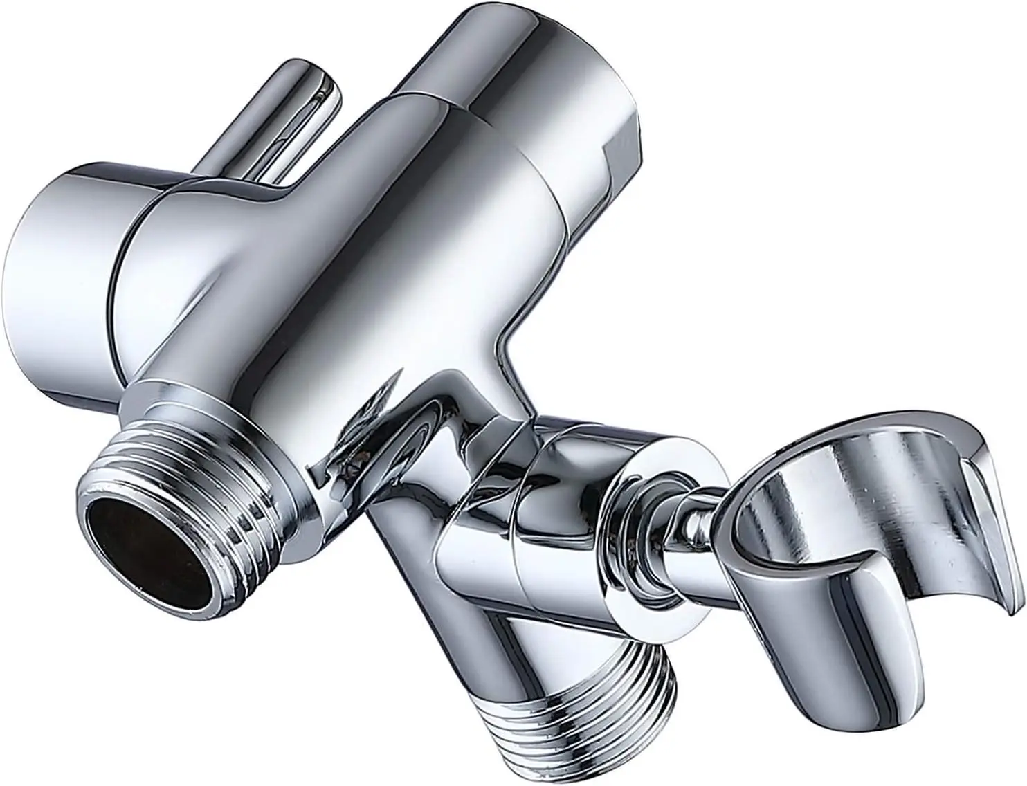 Solid Metal 3-Way Shower Arm Diverter with Handheld Holder, G 1/2, Polished Chrome
Solid Metal 3-Way Shower Arm Diverter with Handheld Holder, G 1/2, Polished Chrome