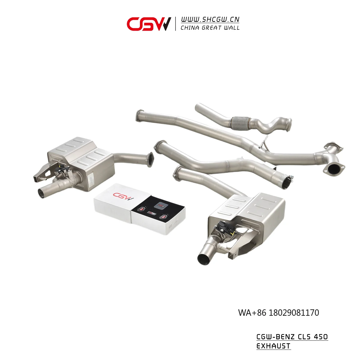 Выхлопная система с глушителем и катализатором (Cat-back) для CLS 450 3.0T 2019-2023
Выхлопная система с глушителем и катализатором (Cat-back) для CLS 450 3.0T 2019-2023
