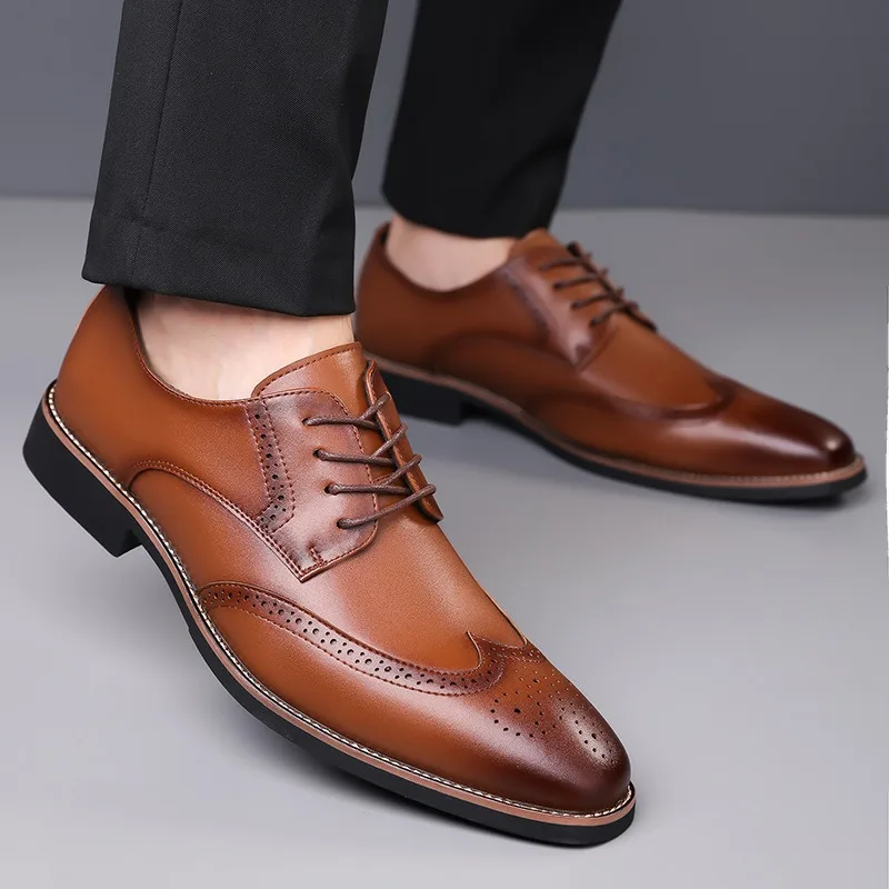 Men's Dress Shoes Luxury Men's Wedding Shoe British Style Business Leather Shoe Fashion Casual Formal Shoes Lace Up Oxford Shoes
Men's Dress Shoes Luxury Men's Wedding Shoe British Style Business Leather Shoe Fashion Casual Formal Shoes Lace Up Oxford Shoes