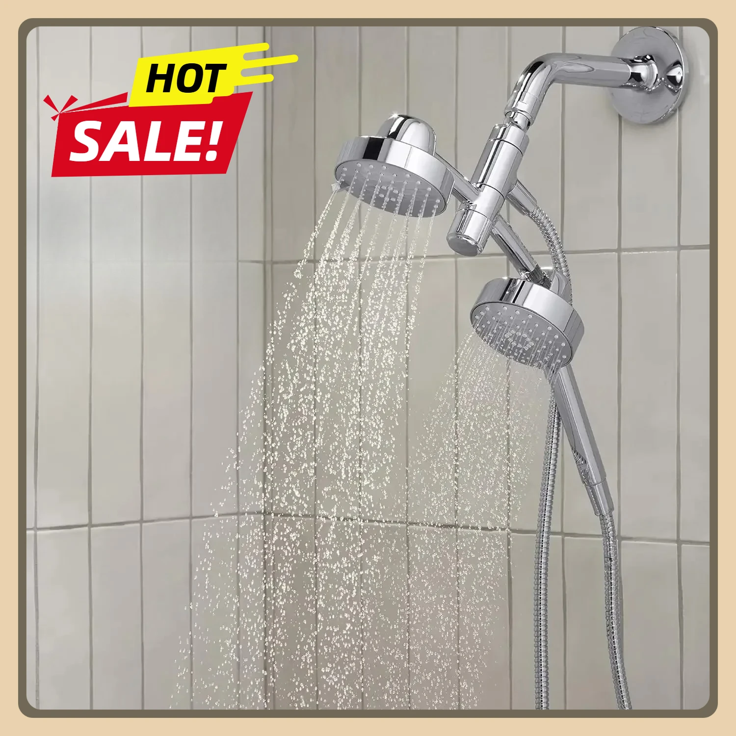 23218-CP Awaken 2-in-1 Multifunction Shower Combo Kit, 2.5 GPM, Polished Chrome, Showerhead and Handshower Set
23218-CP Awaken 2-in-1 Multifunction Shower Combo Kit, 2.5 GPM, Polished Chrome, Showerhead and Handshower Set