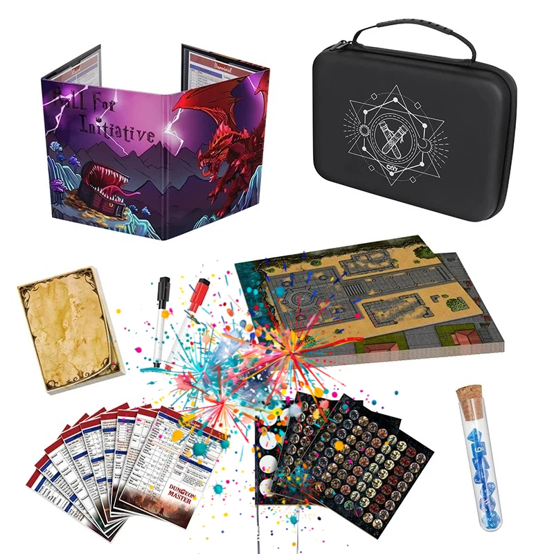 CZYY All-in-One Mini Tabletop RPG Adventure Kit – Compact & Tidy DND Starter Set, Ideal Gift for DMS, Beginners & Travel
CZYY All-in-One Mini Tabletop RPG Adventure Kit – Compact & Tidy DND Starter Set, Ideal Gift for DMS, Beginners & Travel