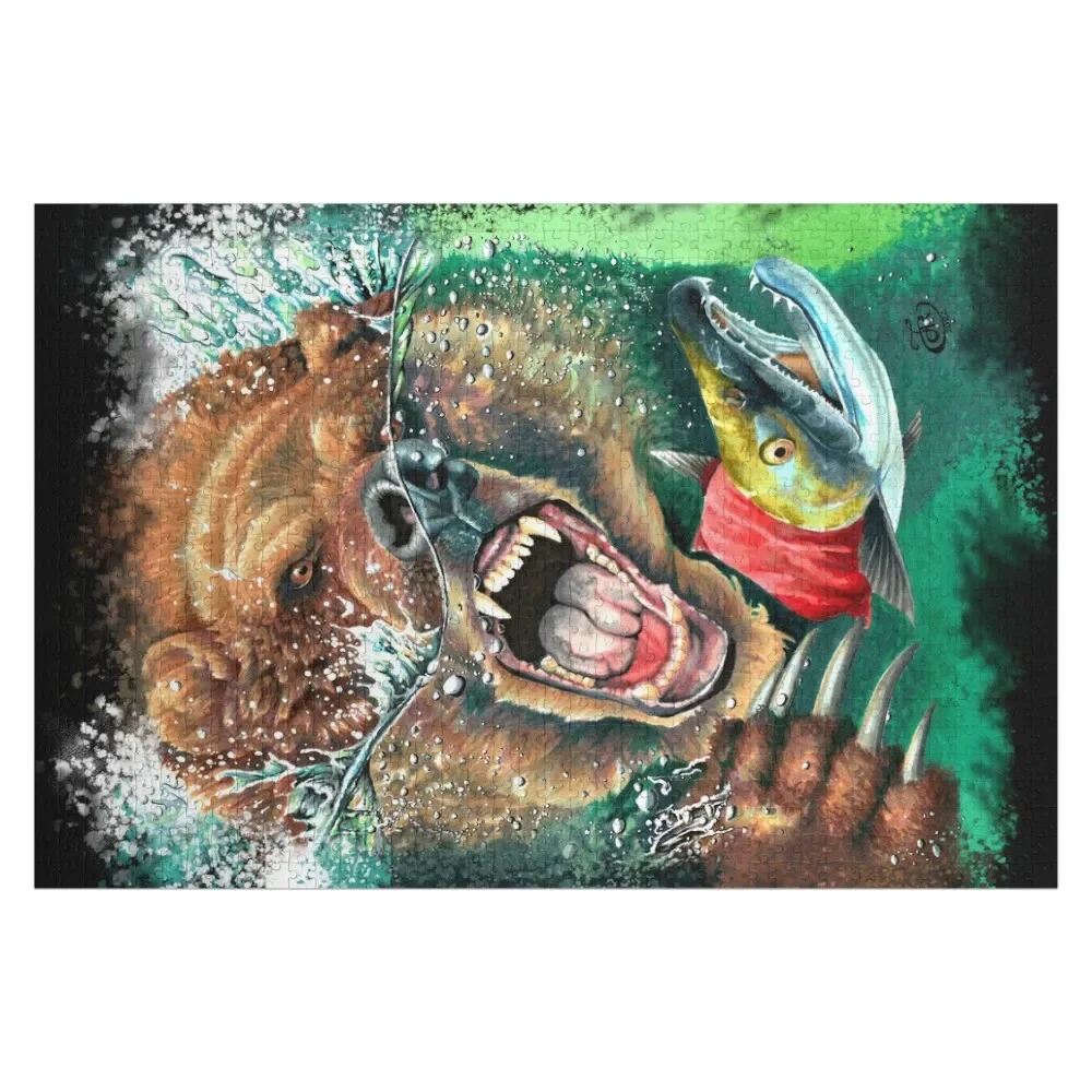 Grizzly bear Jigsaw Puzzle Personalized Wooden Name Baby Toy Works Of Art Puzzle
Grizzly bear Jigsaw Puzzle Personalized Wooden Name Baby Toy Works Of Art Puzzle