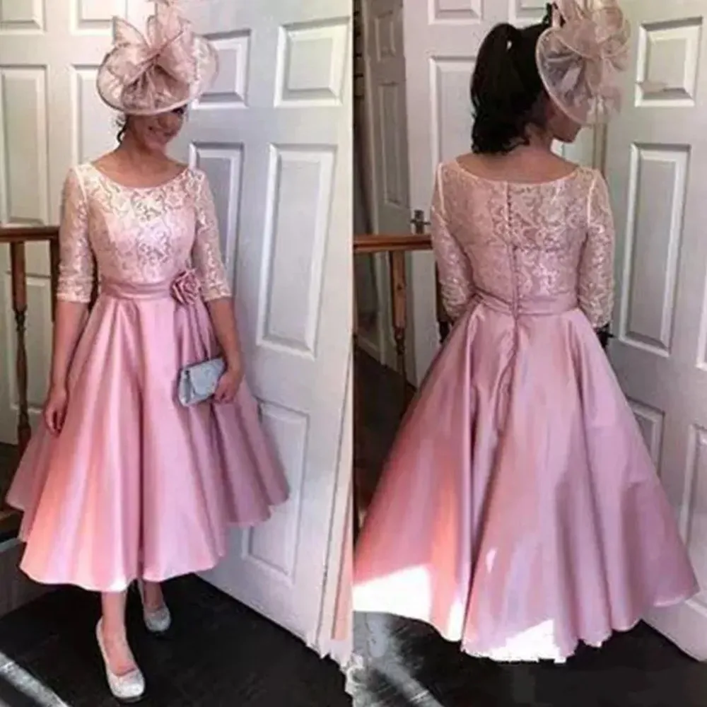 Vestido Novia Half Sleeves Lace Tea Length Formal Fashion Wedding Guest 2022 A-Line Mother of The Bride Dresses
Vestido Novia Half Sleeves Lace Tea Length Formal Fashion Wedding Guest 2022 A-Line Mother of The Bride Dresses