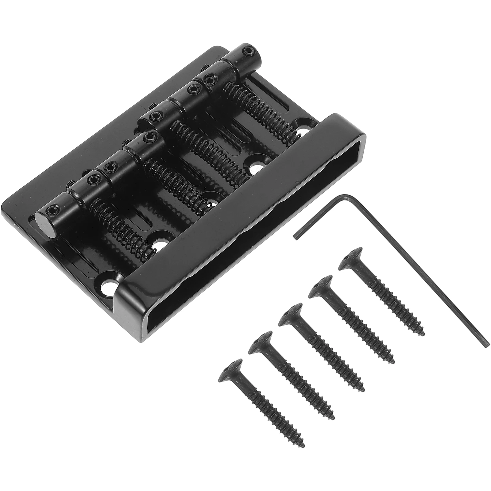 4 String Electric Bass Bridge Durable Zinc Alloy Guitar Parts 795x469MM Adjustable Saddle Tailpiece Metal Accessories
4 String Electric Bass Bridge Durable Zinc Alloy Guitar Parts 795x469MM Adjustable Saddle Tailpiece Metal Accessories