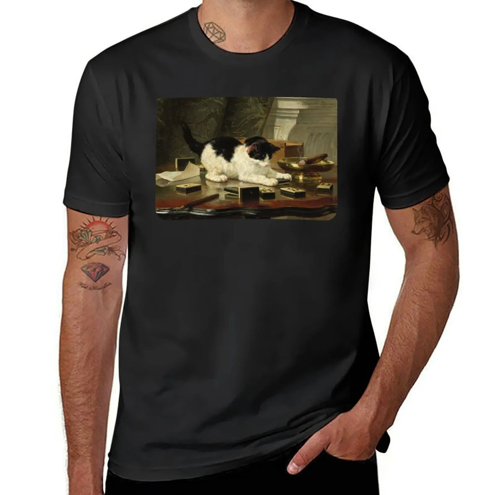 Kittens Game Vintage Cute Cat Playing With Dominoes T-Shirt cute clothes sublime Men's t shirts
Kittens Game Vintage Cute Cat Playing With Dominoes T-Shirt cute clothes sublime Men's t shirts