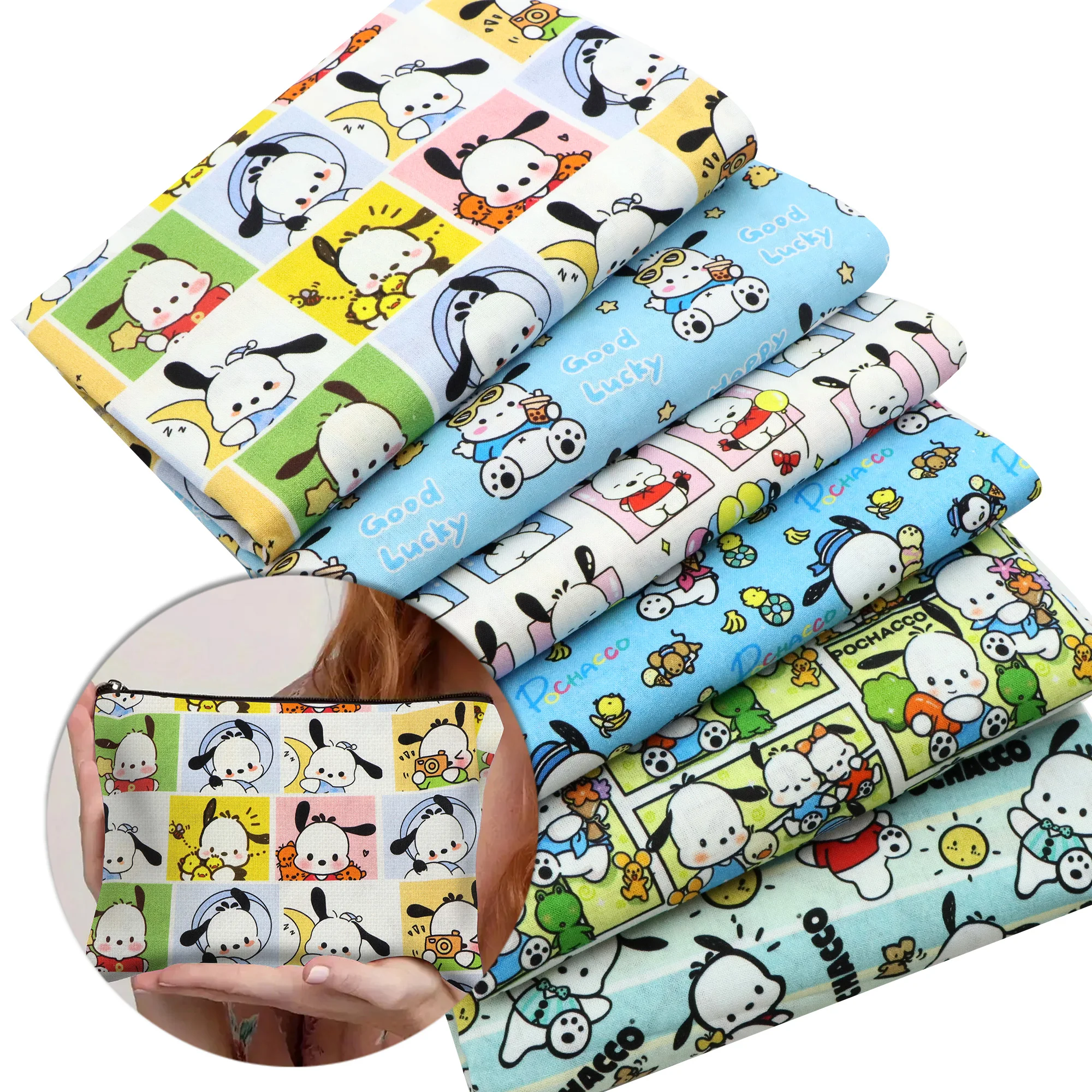 50*145cm Patchwork Pochacco100% Cotton Fabric For Tissue Sewing Quilting Fabrics Needlework Material DIY Handmade
50*145cm Patchwork Pochacco100% Cotton Fabric For Tissue Sewing Quilting Fabrics Needlework Material DIY Handmade