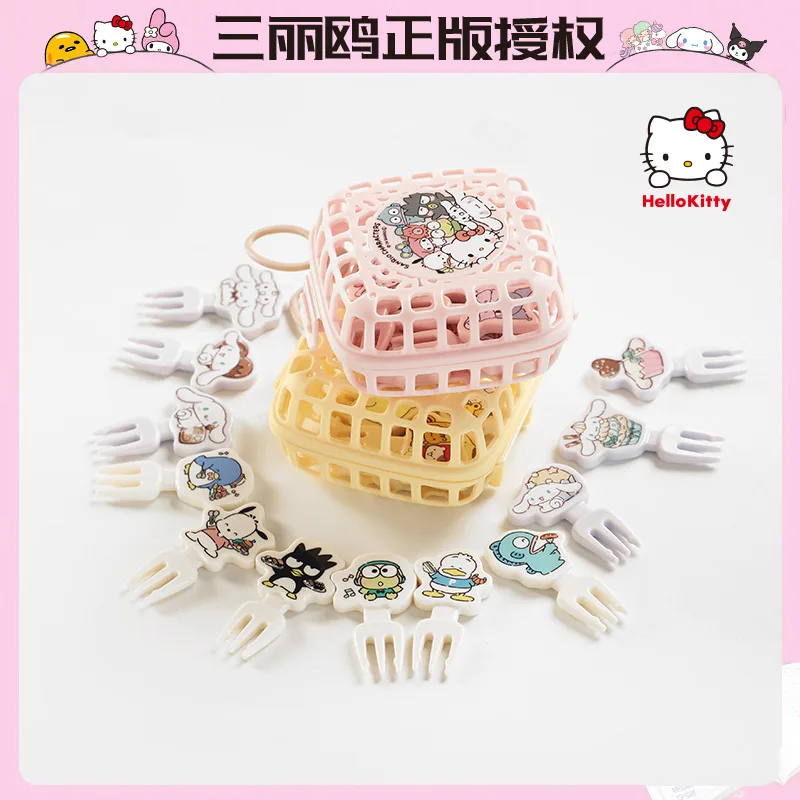 Kawaii Hello Kitty Kuromi My Melody Mini Fruit Dessert Small Fork Anime Sanrio Girl's Heart Cute Portable Creative Fruit Fork
Kawaii Hello Kitty Kuromi My Melody Mini Fruit Dessert Small Fork Anime Sanrio Girl's Heart Cute Portable Creative Fruit Fork