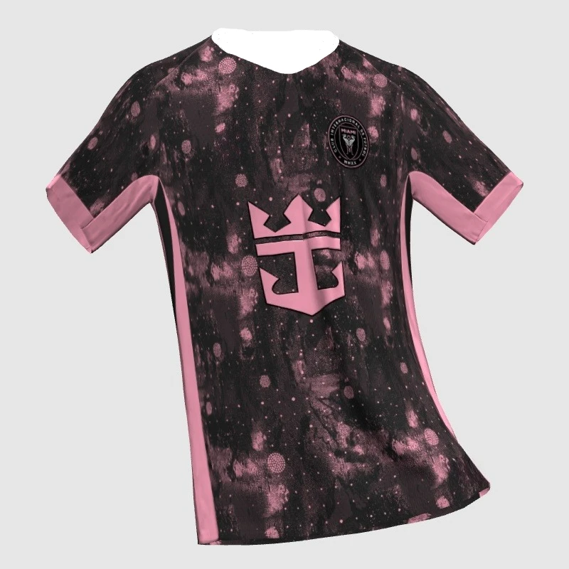 A Trendy 3D-printed Men's Retro T-shirt Can Be Fully Trusted with Our Technology. Miami Jersey in Pink and Black Hat-trick
A Trendy 3D-printed Men's Retro T-shirt Can Be Fully Trusted with Our Technology. Miami Jersey in Pink and Black Hat-trick