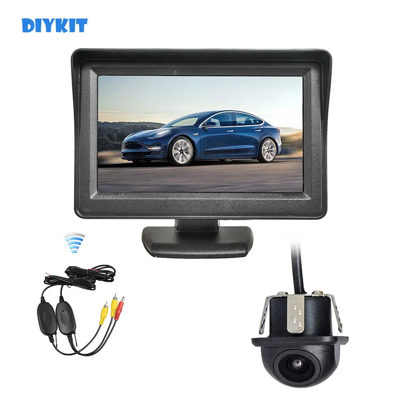 DIYKIT Беспроводной 4,3-дюймовый HD ЖК-дисплей Монитор заднего вида Автомобильный монитор Мини-автомобильная камера заднего вида Автомобильная камера Комплект системы заднего вида
DIYKIT Беспроводной 4,3-дюймовый HD ЖК-дисплей Монитор заднего вида Автомобильный монитор Мини-автомобильная камера заднего вида Автомобильная камера Комплект системы заднего вида