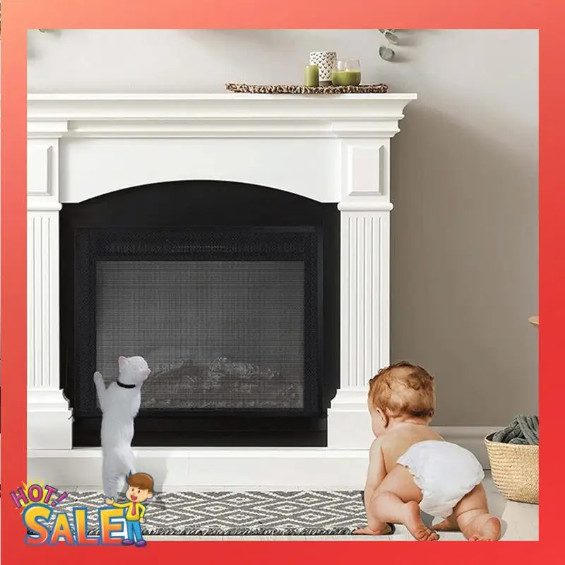 Fireplace Screen Mesh Cover PVC Fireplace Cover Pet Proof With Hooks And Loops Fireplace Safety Cover For Kids 114Cm Durable
Fireplace Screen Mesh Cover PVC Fireplace Cover Pet Proof With Hooks And Loops Fireplace Safety Cover For Kids 114Cm Durable