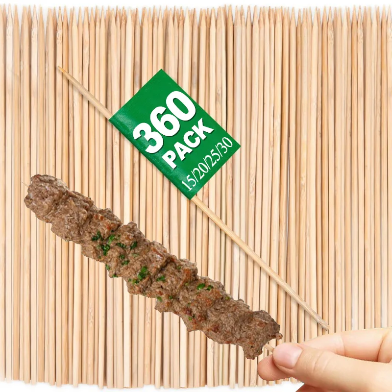 90-360Pcs Bamboo Skewers Food Appetizer Toothpicks Wood Sticks for Party Cocktail Appetizers Fruit Sandwich Barbeque Snacks
90-360Pcs Bamboo Skewers Food Appetizer Toothpicks Wood Sticks for Party Cocktail Appetizers Fruit Sandwich Barbeque Snacks