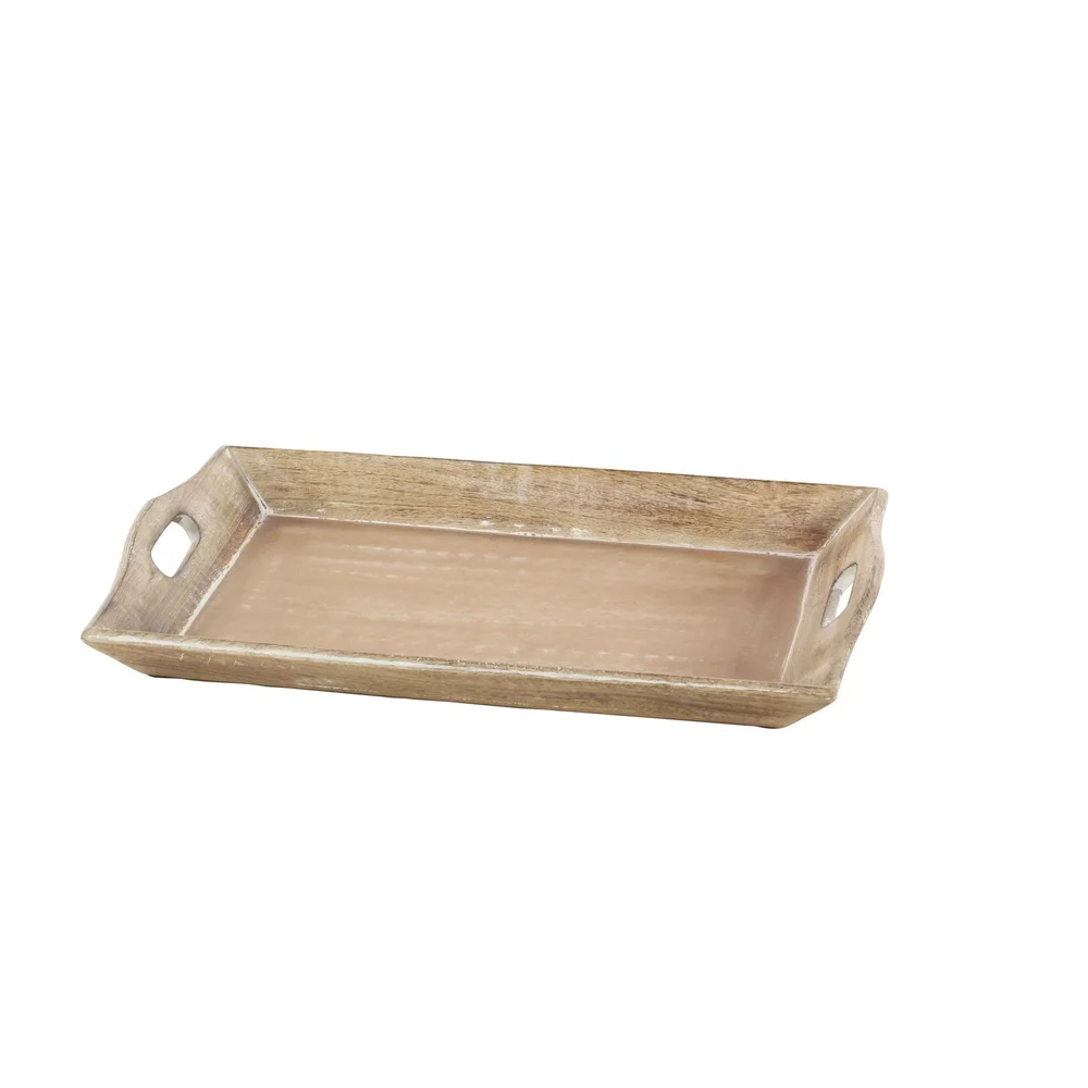 2 Pieces Brown Wooden Tray Set Rustic MDF Ottoman Centerpiece Decorative Organizer Living Room Dining Durable Handled Trays
2 Pieces Brown Wooden Tray Set Rustic MDF Ottoman Centerpiece Decorative Organizer Living Room Dining Durable Handled Trays