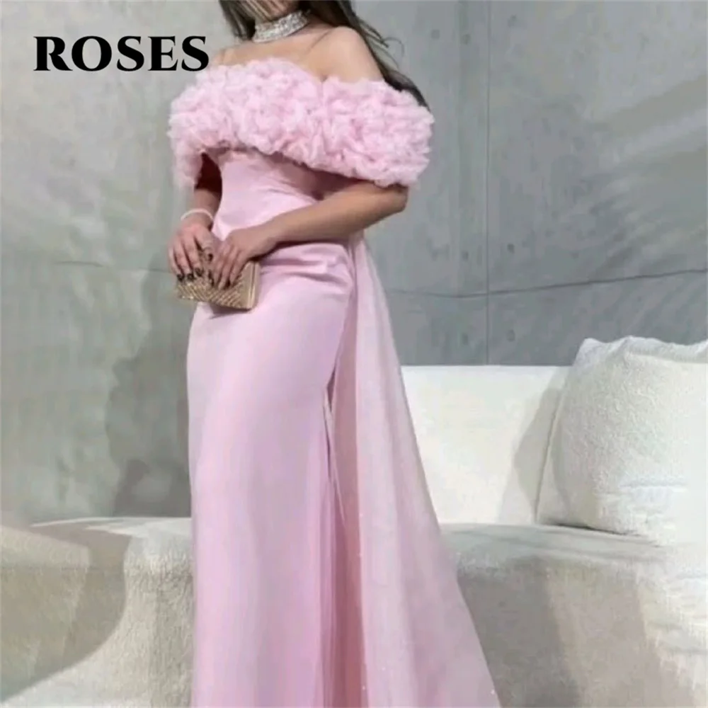 ROSES Pink Elegant Stain Beautiful Mermaid Prom Dress Off the Shoulder Formal Gown Ruched Evening Dresses for Woman Customized
ROSES Pink Elegant Stain Beautiful Mermaid Prom Dress Off the Shoulder Formal Gown Ruched Evening Dresses for Woman Customized