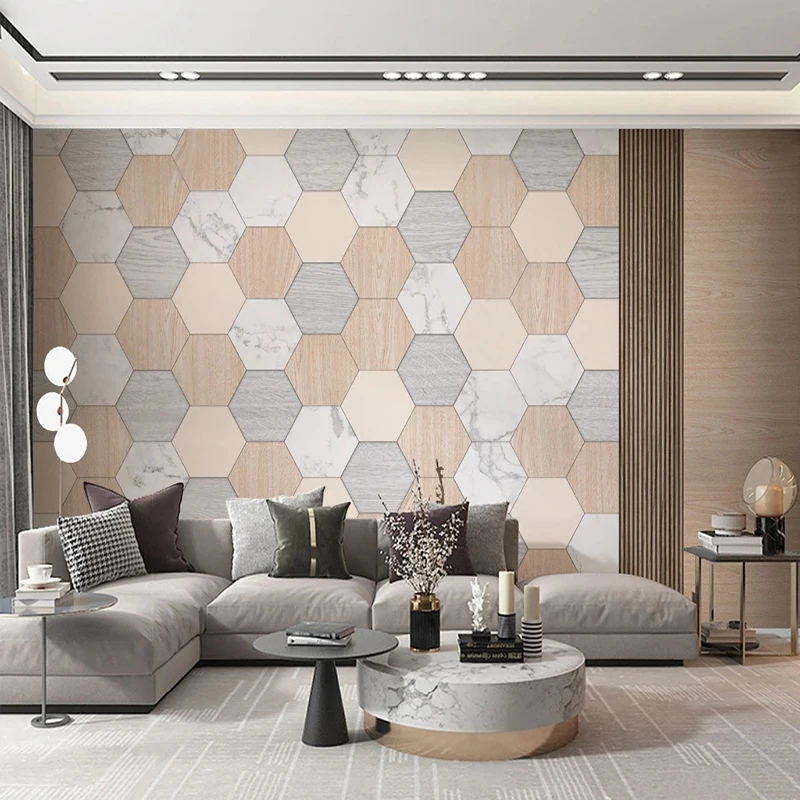 Custom Mural Wallpaper Modern Geometry Light Luxury Grid Wall Paper Living Room TV Sofa Home Decor Papel De Parede 3D Fresco
Custom Mural Wallpaper Modern Geometry Light Luxury Grid Wall Paper Living Room TV Sofa Home Decor Papel De Parede 3D Fresco