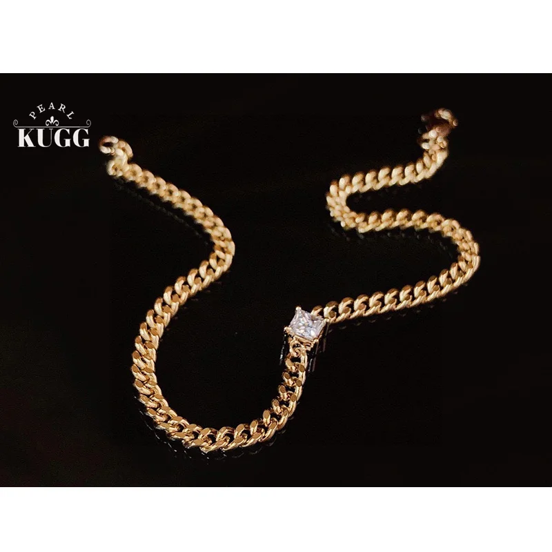 KUGG 100% 18K Yellow Gold Bracelet Fashion Chain Design Shiny Square Shape Real Natural Diamond Bracelet High Women's Jewelry
KUGG 100% 18K Yellow Gold Bracelet Fashion Chain Design Shiny Square Shape Real Natural Diamond Bracelet High Women's Jewelry