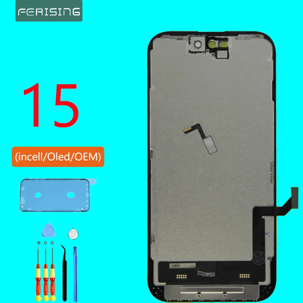High quality Incell/OLED/OEM For iPhone 15 LCD Display Touch Screen Soft Oled Digitizer Replacement Assembly Phone Parts Amoled
High quality Incell/OLED/OEM For iPhone 15 LCD Display Touch Screen Soft Oled Digitizer Replacement Assembly Phone Parts Amoled