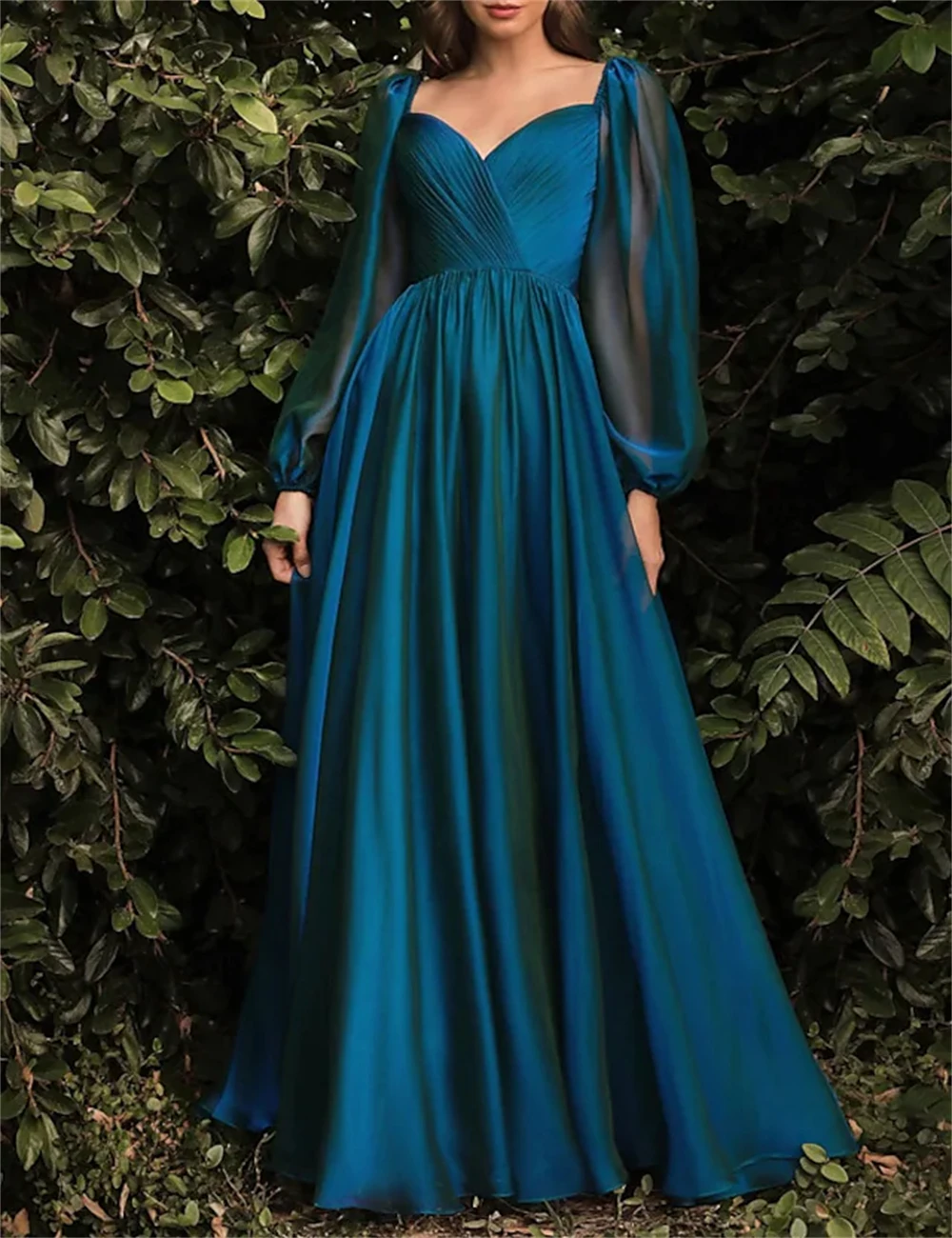 Elegant Evening Dresses A-Line Formal Floor Length Long Sleeve Square Neck Chiffon with Pleats Pure Color 2023 Party Prom Gown
Elegant Evening Dresses A-Line Formal Floor Length Long Sleeve Square Neck Chiffon with Pleats Pure Color 2023 Party Prom Gown