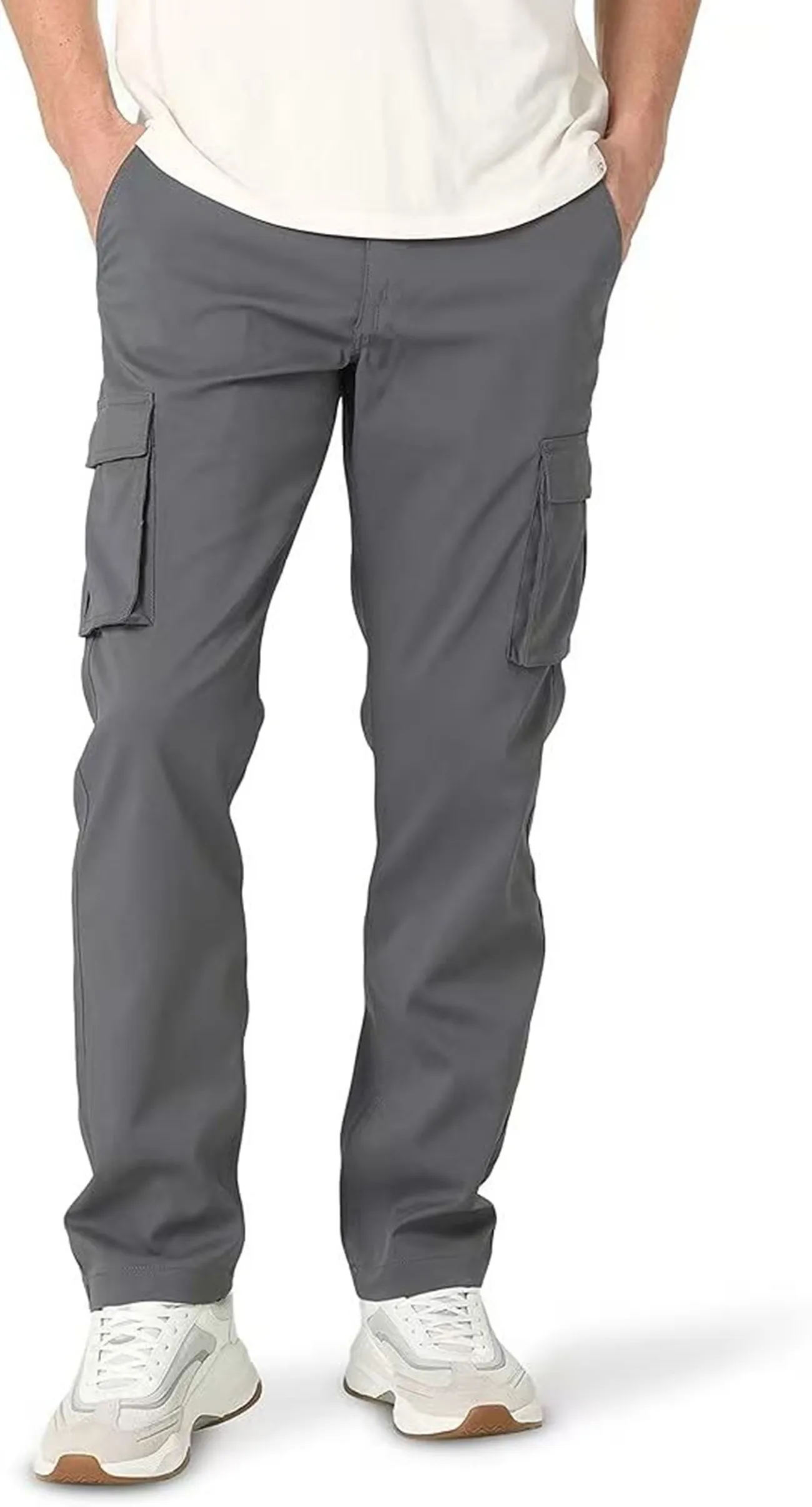 Large European size new men's casual pants solid color drawstring waist straight leg casual work pants with pockets
Large European size new men's casual pants solid color drawstring waist straight leg casual work pants with pockets