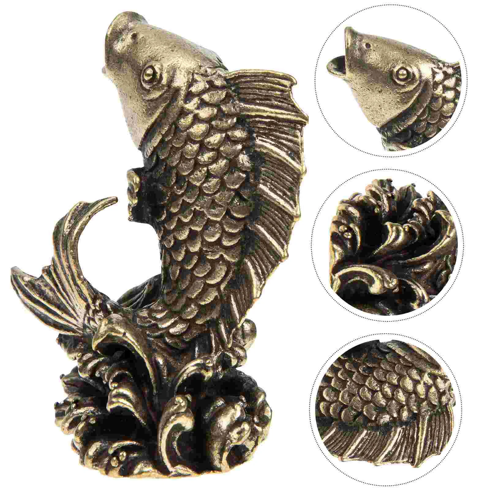 Home Decor Accents Office Fan for Desk Retro Vintage Ornaments Golden Brass Carp Statues
Home Decor Accents Office Fan for Desk Retro Vintage Ornaments Golden Brass Carp Statues