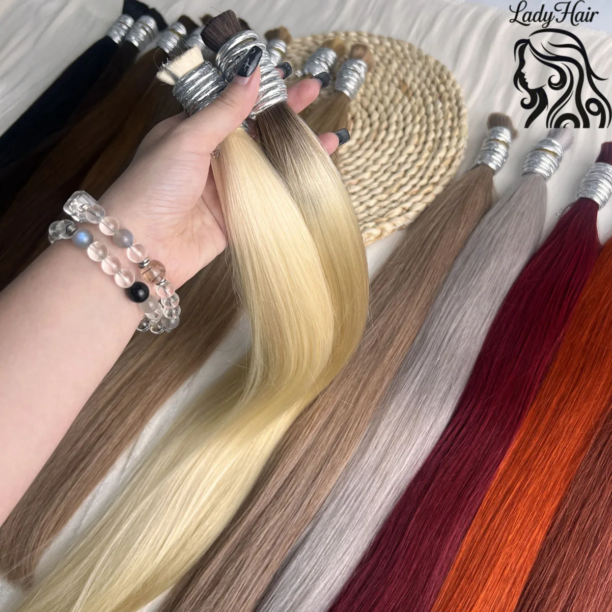 100% Real Natural Hair Extension Straight Human Hair Bundles No Weft Natural Black Bulks Blonde Brazilian Hair 613
100% Real Natural Hair Extension Straight Human Hair Bundles No Weft Natural Black Bulks Blonde Brazilian Hair 613