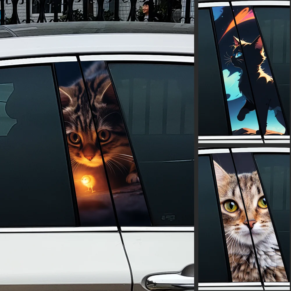 Cute Cat Car Stickers Waterproof DIY Auto B-pillar Protective Decoration Cover Scratches Universal Vehicle Decals Accessories
Cute Cat Car Stickers Waterproof DIY Auto B-pillar Protective Decoration Cover Scratches Universal Vehicle Decals Accessories