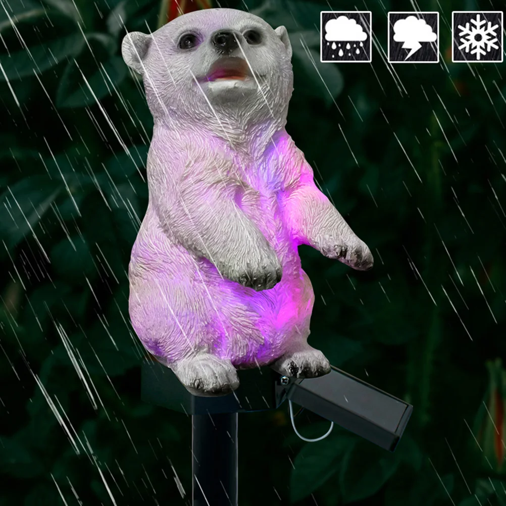Solar LED Polar Bear Lawn Light Waterproof Solar Powered Garden Light Outdoor Garden Landscape Decorative Lamp(Colorful)
Solar LED Polar Bear Lawn Light Waterproof Solar Powered Garden Light Outdoor Garden Landscape Decorative Lamp(Colorful)