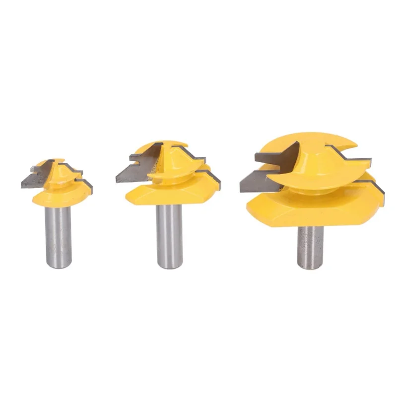 3PCS 1/2in Shank Router Bit 45 Degree Glue Joint Lock Miter Woodworking Milling Cutter Kit
3PCS 1/2in Shank Router Bit 45 Degree Glue Joint Lock Miter Woodworking Milling Cutter Kit