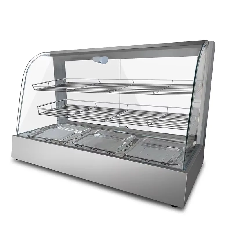 Professional fast food warmer display cabinet curved glass stainless steel warmer display cabinet
Professional fast food warmer display cabinet curved glass stainless steel warmer display cabinet
