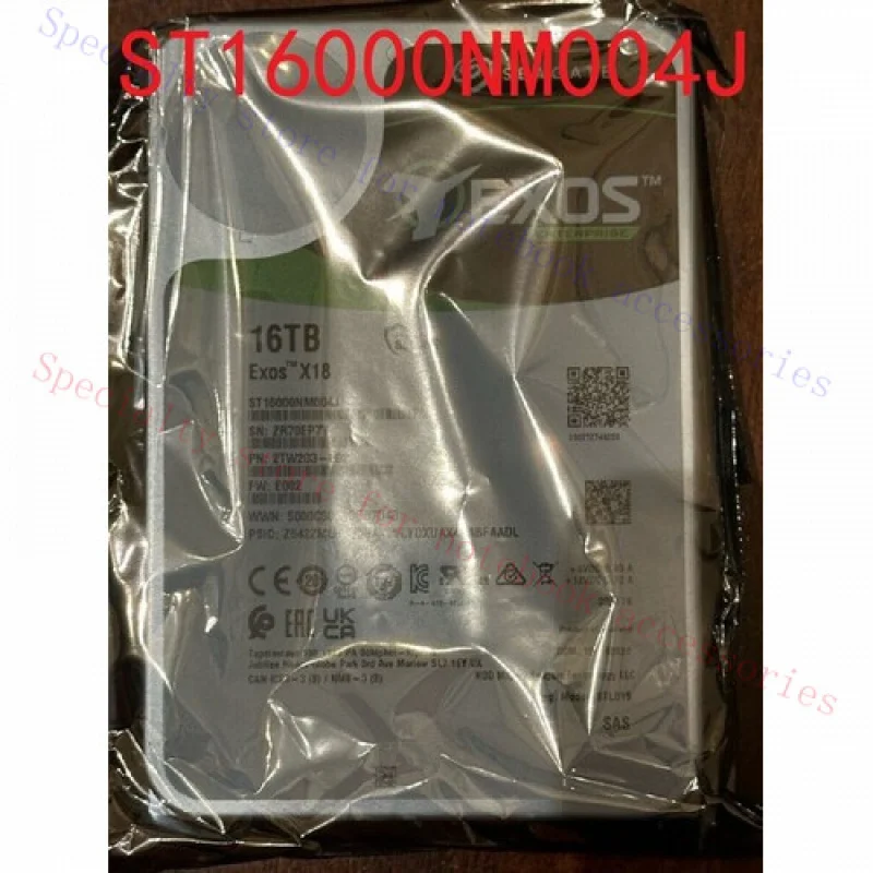 R+ For Seagate ST16000NM004J Exos X18 16TB,7200 RPM,3.5 inch Hard drive
R+ For Seagate ST16000NM004J Exos X18 16TB,7200 RPM,3.5 inch Hard drive