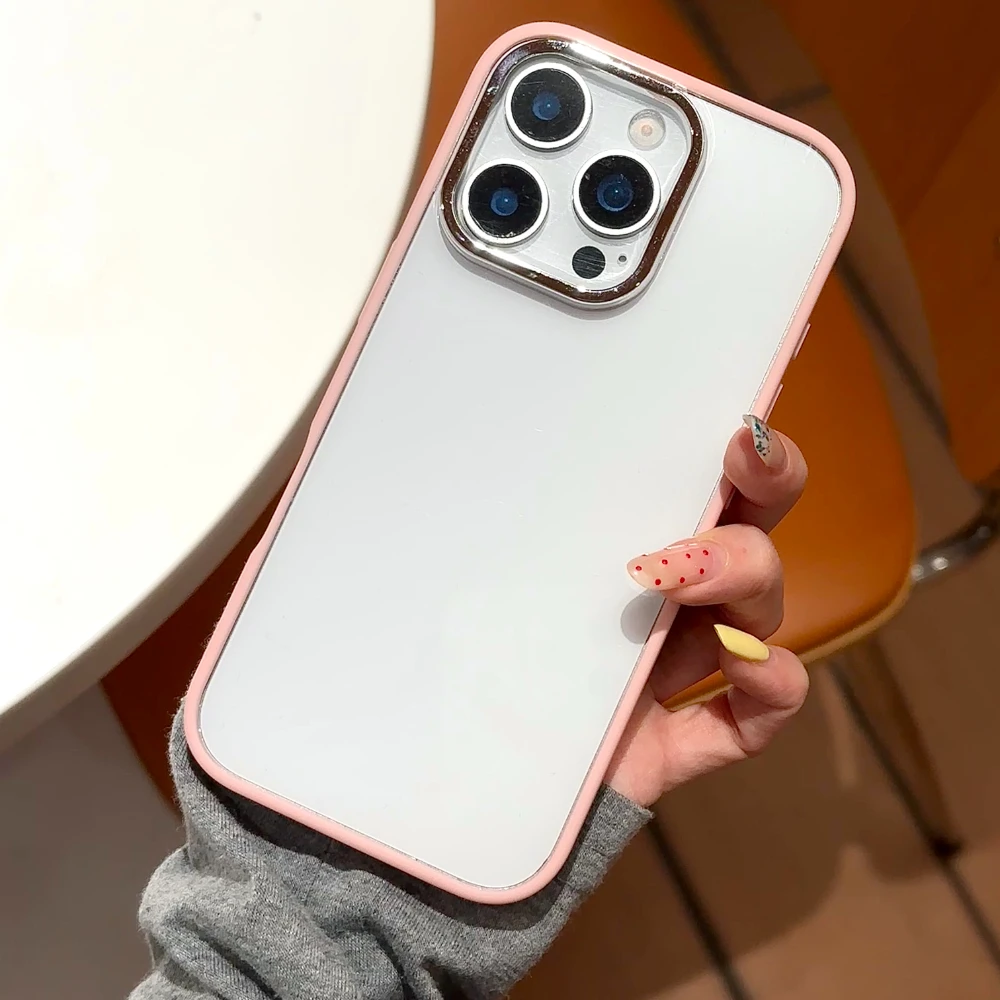 Простой прозрачный чехол для телефона с цветной рамкой 3 в 1 для iPhone 11 12 13 14 15 16 Pro Max Plus, защитный чехол-бампер для объектива
Простой прозрачный чехол для телефона с цветной рамкой 3 в 1 для iPhone 11 12 13 14 15 16 Pro Max Plus, защитный чехол-бампер для объектива