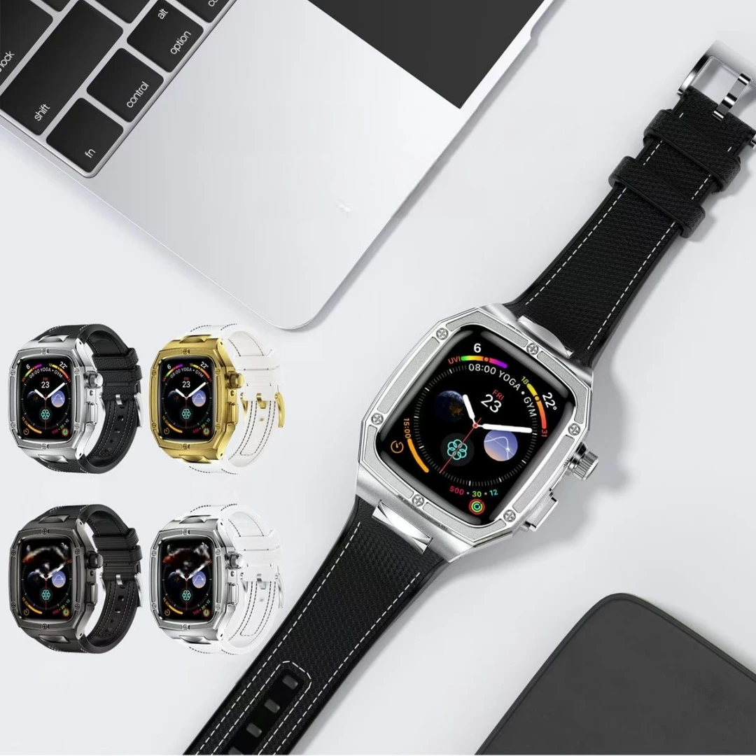 The Latest Fit For Apple Watch Series 10 Series 11 Stainless Steel Shell And Rubber Band 46mm Protective Case For Iwatch S10 S11
The Latest Fit For Apple Watch Series 10 Series 11 Stainless Steel Shell And Rubber Band 46mm Protective Case For Iwatch S10 S11