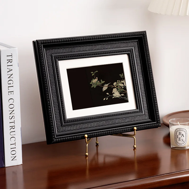 French vintage picture frame high-grade black framed picture frame A4 picture frame wall hanging table home decoration housewarm
French vintage picture frame high-grade black framed picture frame A4 picture frame wall hanging table home decoration housewarm
