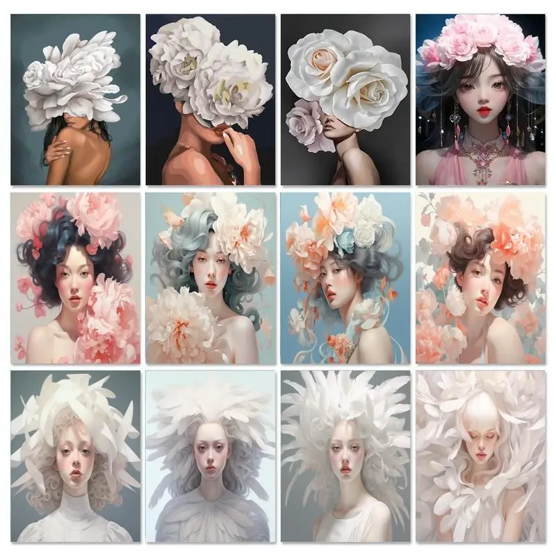 GATYZTORY Pictures By Number Flower Girl HandPainted Kits Drawing Canvas Coloring Figure Painting Decor For Home
GATYZTORY Pictures By Number Flower Girl HandPainted Kits Drawing Canvas Coloring Figure Painting Decor For Home