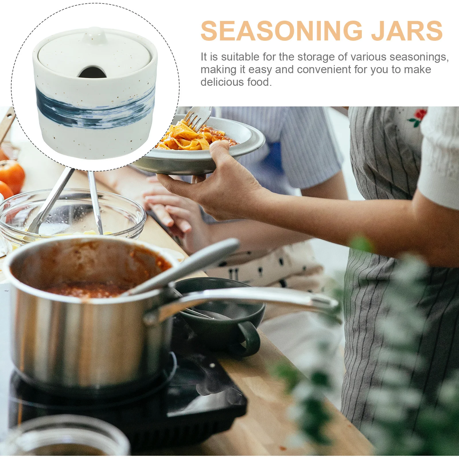 1Set Ceramic Seasoning Jar Kitchen Spice Canister Easy Clean Household Condiment Pot for Various Spices
1Set Ceramic Seasoning Jar Kitchen Spice Canister Easy Clean Household Condiment Pot for Various Spices