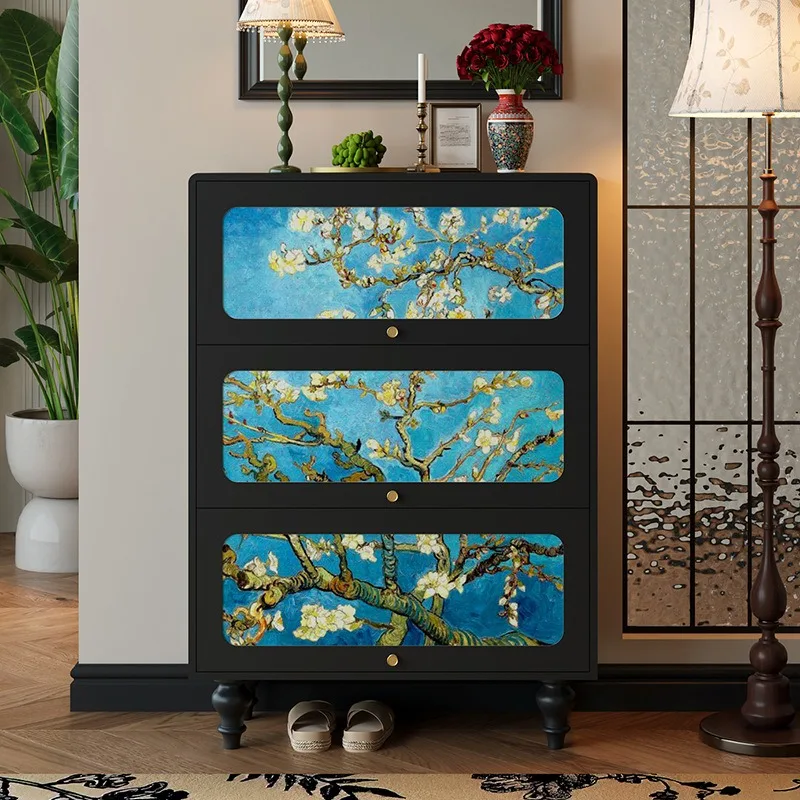 Shoe cabinet, entrance cabinet, household living room integrated against the wall, solid wood multi-functional storage cabinet
Shoe cabinet, entrance cabinet, household living room integrated against the wall, solid wood multi-functional storage cabinet