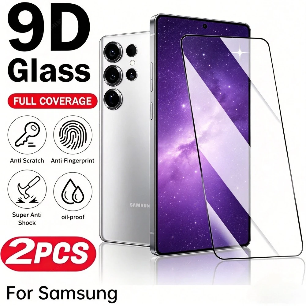 2Pcs Full Cover HD Screen Protector for Samsung Galaxy S26 S25 S24 Ultra S23 S22 S21 Plus S24 S25 FE Anti-Scratch Tempered Glass
2Pcs Full Cover HD Screen Protector for Samsung Galaxy S26 S25 S24 Ultra S23 S22 S21 Plus S24 S25 FE Anti-Scratch Tempered Glass