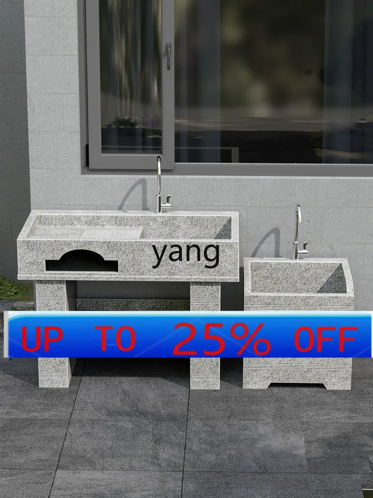 LMMNatural Granite Laundry Tub Home Indoor Balcony Wash Wardrobe Outdoor Courtyard Sink Laundry Inter-Platform Basin
LMMNatural Granite Laundry Tub Home Indoor Balcony Wash Wardrobe Outdoor Courtyard Sink Laundry Inter-Platform Basin