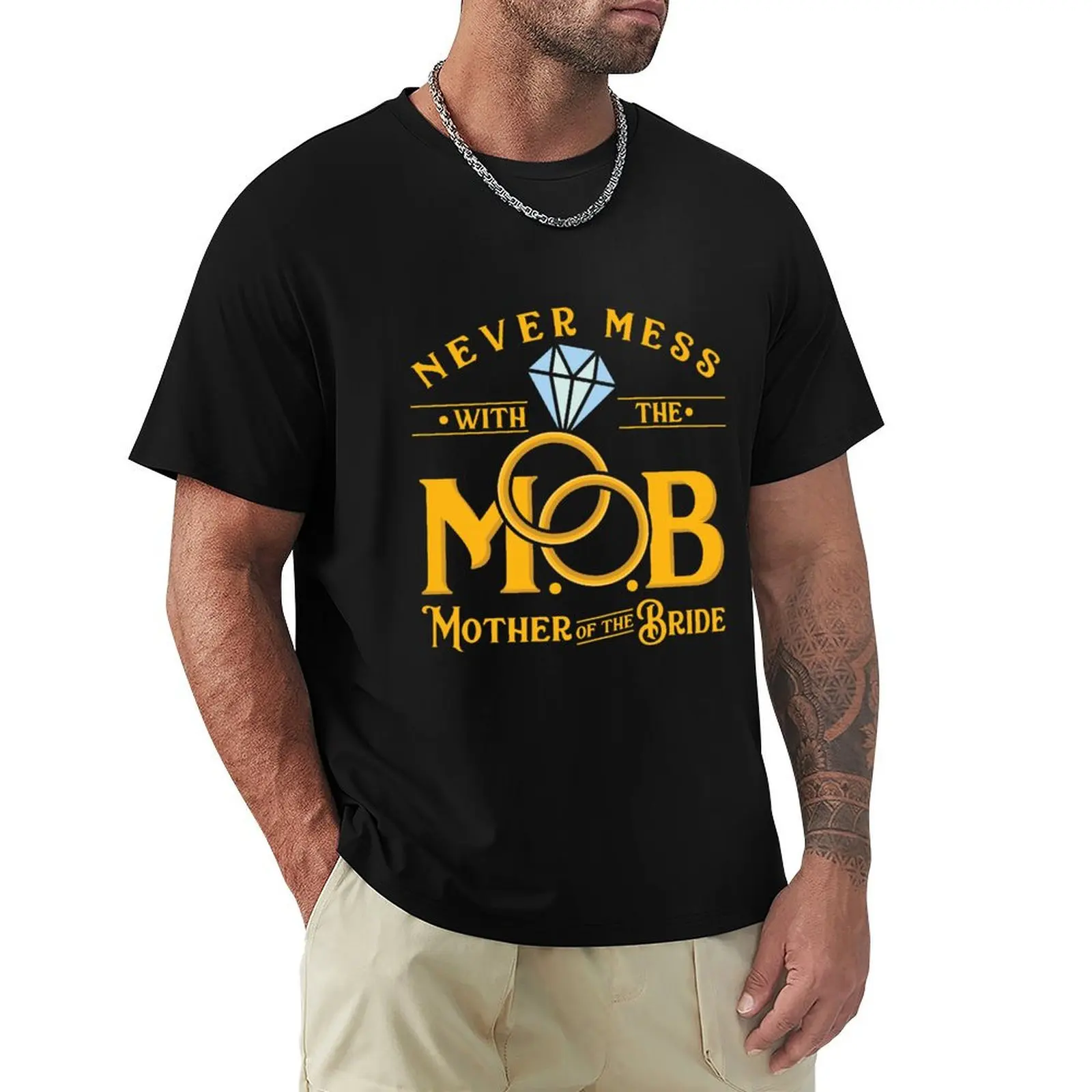 Never mess with the MOB Mother of the Bride Shirt T-Shirt Graphic Print Short Sleeve T-Shirt
Never mess with the MOB Mother of the Bride Shirt T-Shirt Graphic Print Short Sleeve T-Shirt