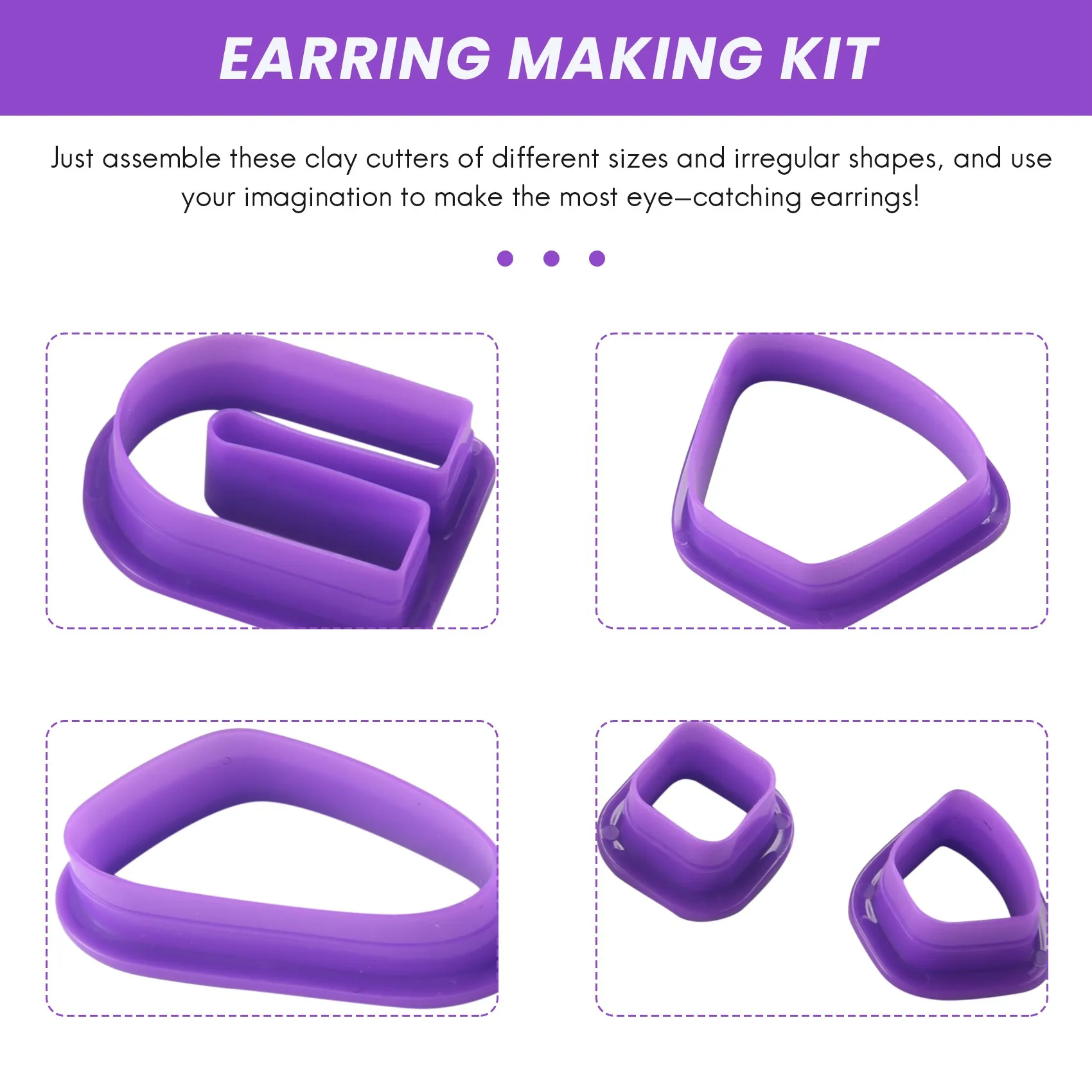 A19Q-118 PCS Earring Clay Cutter Jewelry DIY Trend Earring Polymer Mold With Ear Hook Jam
A19Q-118 PCS Earring Clay Cutter Jewelry DIY Trend Earring Polymer Mold With Ear Hook Jam