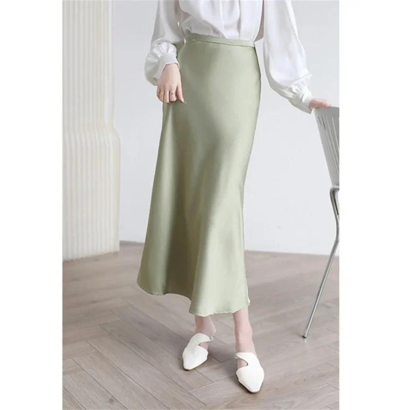 White Satin Skirt Midi Oblong Satin 2024 Office Women Formal Occasion Dresses High Quality Prom Party Silk Mermaid Maxi Dress
White Satin Skirt Midi Oblong Satin 2024 Office Women Formal Occasion Dresses High Quality Prom Party Silk Mermaid Maxi Dress