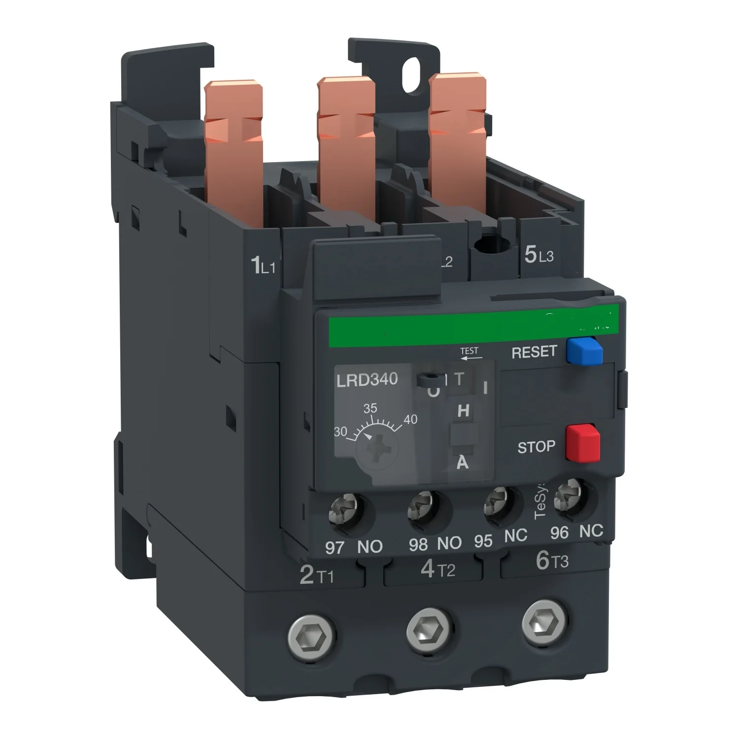 LR3D365 Thermal overload relay, TeSys Deca, 690VAC, 48 to 65A, 1NO+1NC, class 10A, for unbalanced loads
LR3D365 Thermal overload relay, TeSys Deca, 690VAC, 48 to 65A, 1NO+1NC, class 10A, for unbalanced loads
