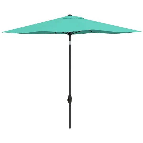 Outsunny 6.6 X 10 ft Rectangular Patio Umbrella Outdoor Table Market Umbrella with Crank & Push Button Tilt for Garden, Lawn
Outsunny 6.6 X 10 ft Rectangular Patio Umbrella Outdoor Table Market Umbrella with Crank & Push Button Tilt for Garden, Lawn
