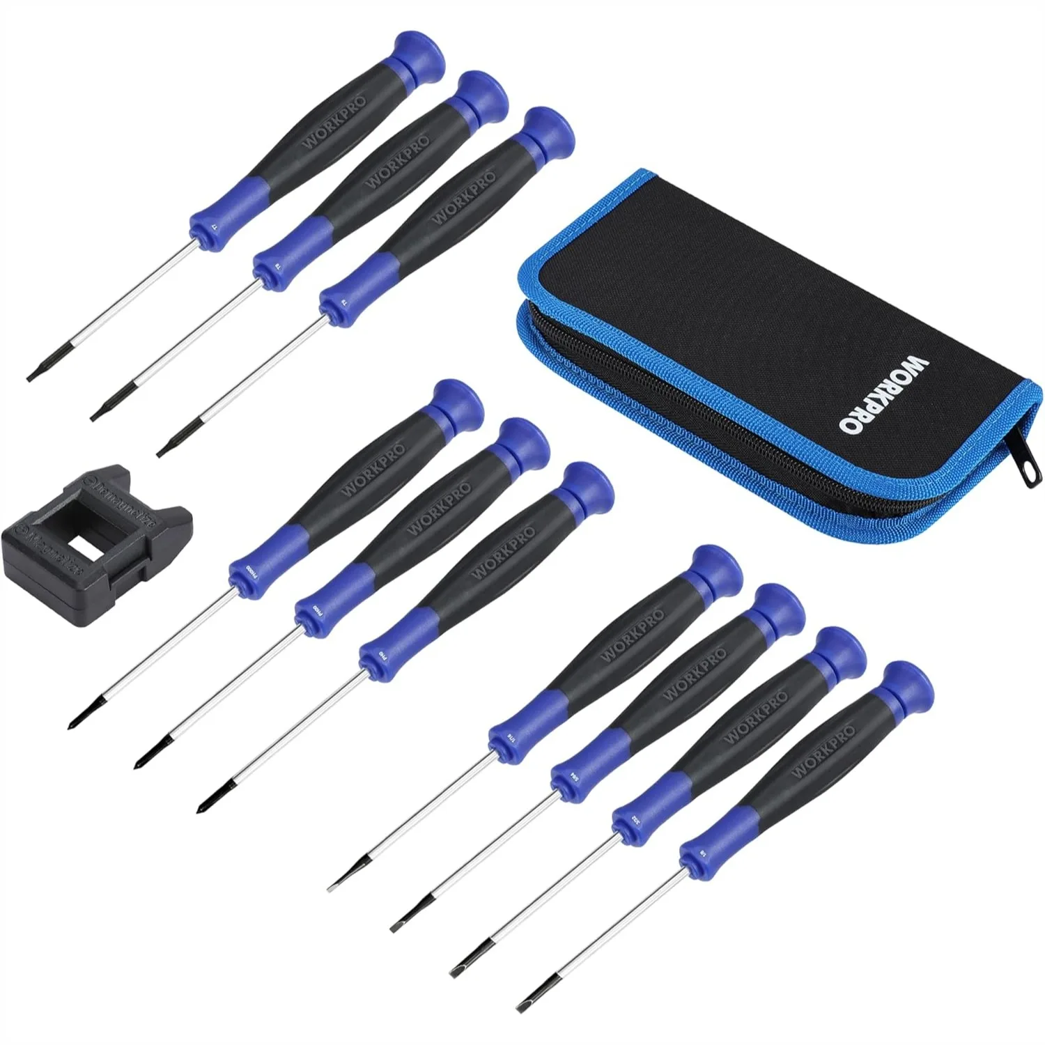 Precision Screwdriver Set 10-Piece with Pouch, Magnetic Small Screwdrivers for Electronics Repair
Precision Screwdriver Set 10-Piece with Pouch, Magnetic Small Screwdrivers for Electronics Repair